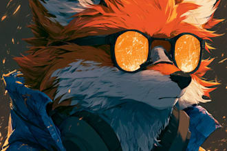 draw a professional semi realism furry portrait and headshot