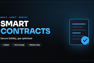 develop and audit your secure solidity smart contract