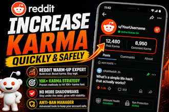 get bulk reddit accounts,warmup,of acc,50k karma,comments karma,build subreddit