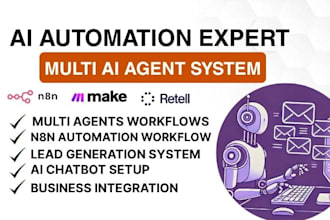 build multi ai agent system, crew ai, chatbot lang chain ai vapi, retell ai