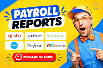 create payroll reports in gusto patriot bamboohr xero paycor zoho payroll
