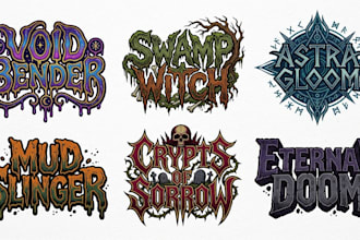 design drone metal, doom metal and sludge metal logo