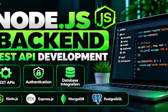 develop secure node js backend rest API with express js