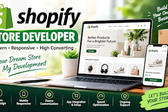 create and customize a professional responsive shopify store