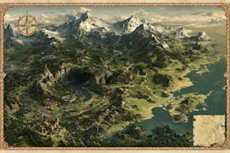 draw a custom illustrated map