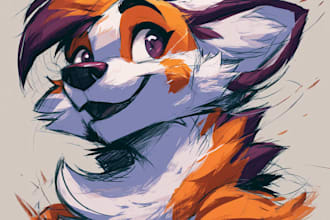 draw furry art, fursona and anthro characters in sfw or nsfw