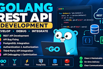 develop or fix golang rest apis