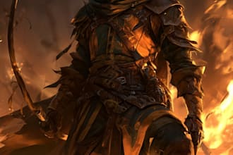 draw dnd character illustration