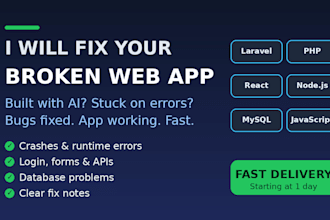 fix bugs in your vibecoded web application