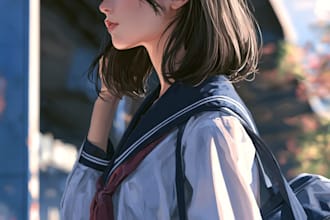 anime manga character illustration