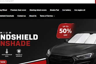 build auto part shopify store automotive website auto part website auto part