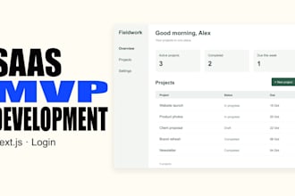 build a saas mvp web app with next js