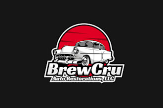 make automotive restoration restomods firm logo