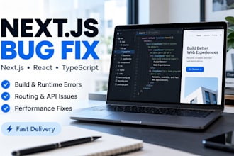 fix nextjs bugs, react errors and frontend issues