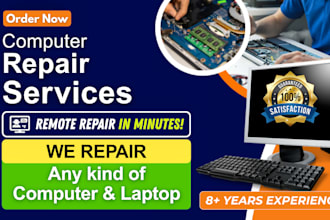 repair and fix windows computer, laptop and PC optimization