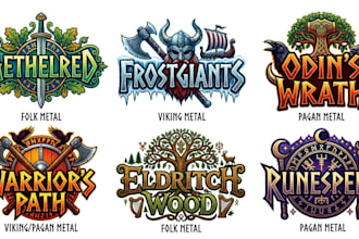 design folk metal, viking metal and pagan metal logo