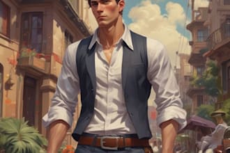 do a anime character