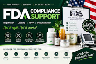 handle fda compliance, fda registration, US agent service, fsvp agent and label
