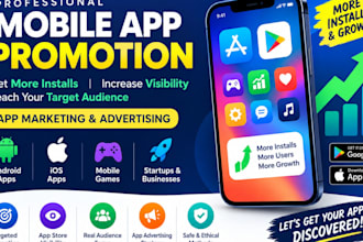 mobile app promotion to increase app install, app marketing