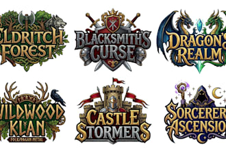 design folk metal, medieval metal and fantasy metal logo