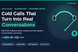do expert b2b and b2c cold calling, telemarketing and appointment setting