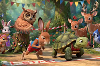 kids cartoon story video
