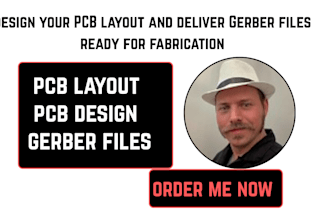 design a pcb schematic and layout with gerber files for manufacturing