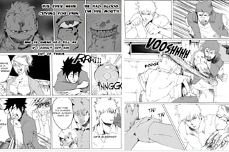draw action manga illustration anime character shonen manhwa webtoon cover art