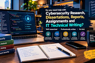 do cybersecurity research and IT technical writing