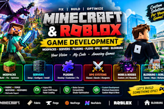 fix build optimize minecraft modpack server plugins roblox game bloxburg rpg mob