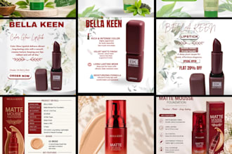 design high converting e commerce product listing images and posters