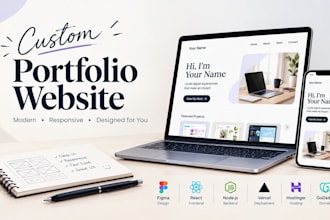 build a modern responsive portfolio website