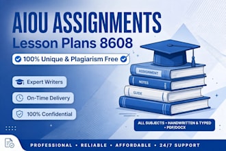 write aiou assignments, lesson plans and teaching practice