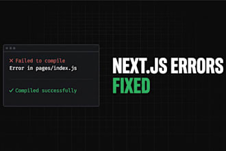 fix nextjs or nodejs errors, build failures and deployment issues