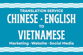 translate chinese and english marketing content to vietnamese