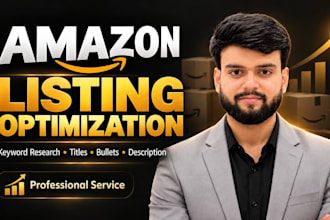 optimize your amazon listing with SEO keyword research and copywriting