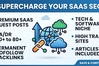 provide saas guest post and tech link building service