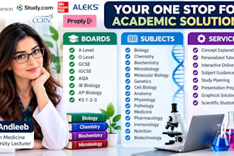 be your biology and chemistry tutor for high school