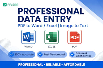 data entry specialist  data typing and excel work