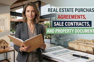 provide real estate purchase agreements, sale contracts and property documents