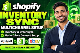 setup shopify inventory sync multichannel amazon ebay orders marketplace connect