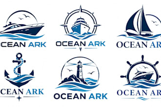 design a professional, boat, nautical, marine, sailing, ocean ark logo