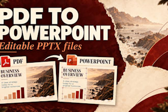 convert your PDF into an editable powerpoint presentation