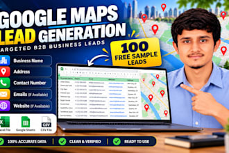 scrape google maps for b2b lead generation