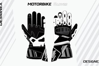 design motorbike gloves just for you brand