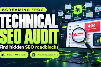 do screaming frog technical SEO audit and action plan