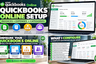 configure quickbooks online invoices expenses and accounting categories
