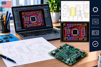 design custom pcb layout and electronics schematic