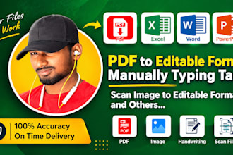 do PDF to word, PDF to excel, handwriting to word