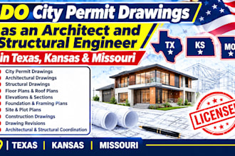 do city permit as an architect and structural engineer in texas kansas missouri